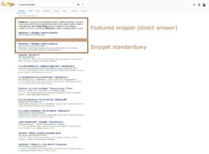 Snippet google